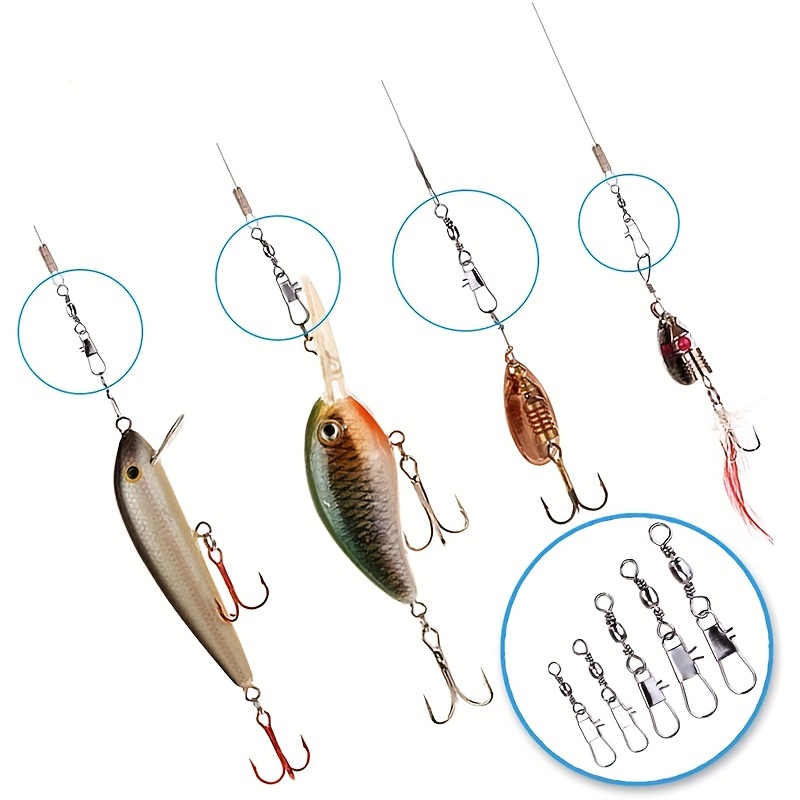 50/200 шт. Вертлюги-карабины д – обзор и цена Fishing Lure Spinnerbait